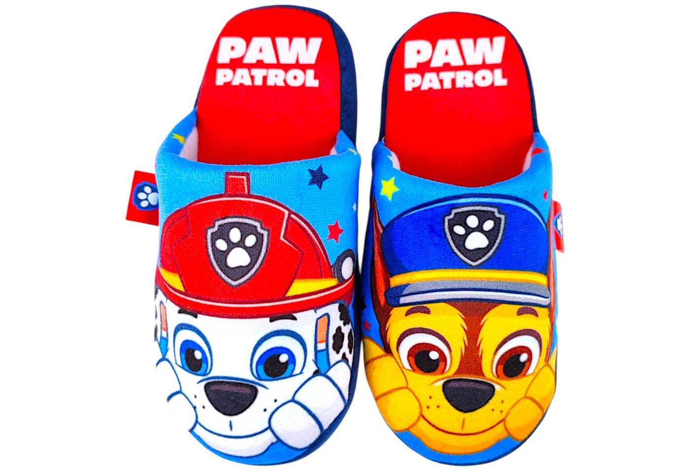 Paw Patrol Chase & Marshall Hausschuh Jungen Slipper Pantoffeln Gr. 26 - 33