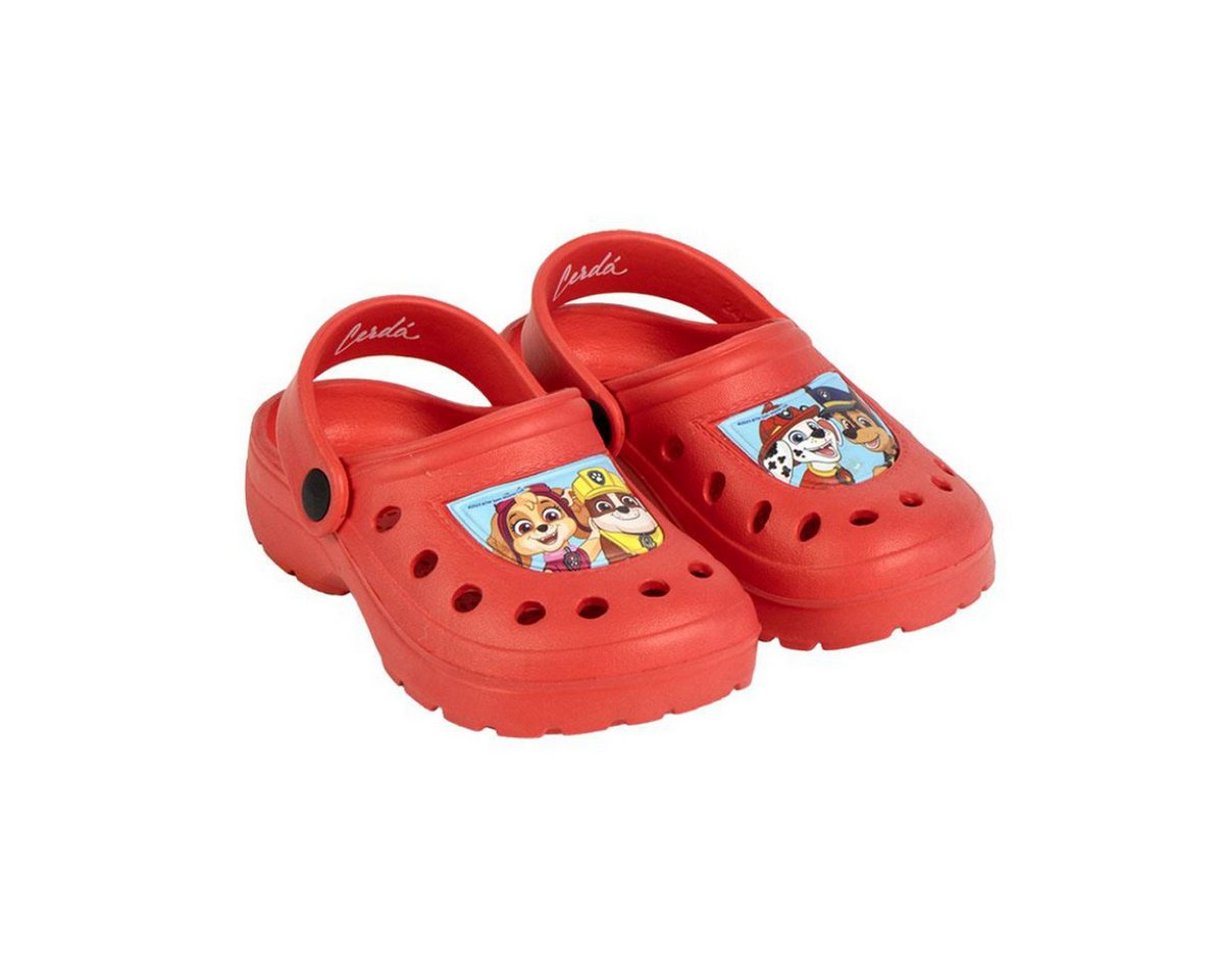 Paw Patrol Clogs Leichte Freizeitschuhe & Gartenschuhe für Outdoor & Zuhause Sandale (rot)