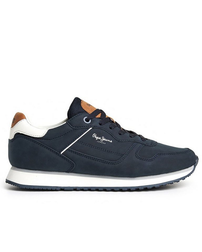 Pepe Jeans Navy Kunstleder Sneaker - London Street M Sneaker