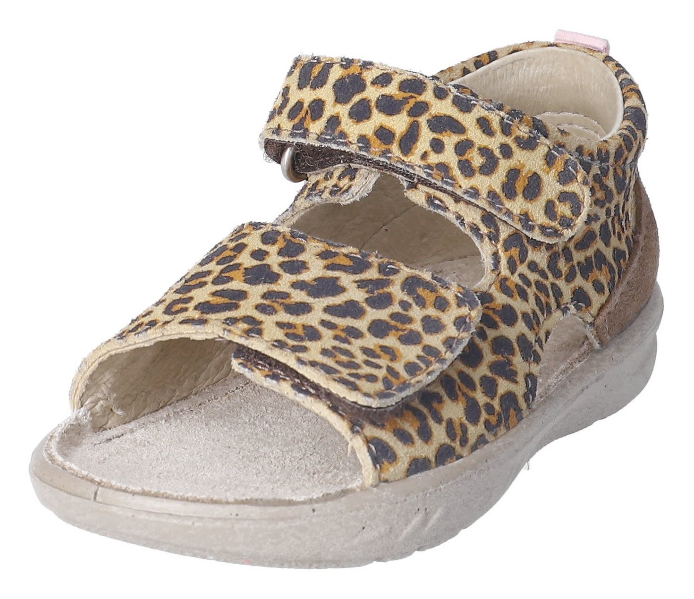 PEPINO by RICOSTA Banu WMS: mittel Lauflernschuh Sandalette mit Klett und Animal Print, Größenschablone zum Download