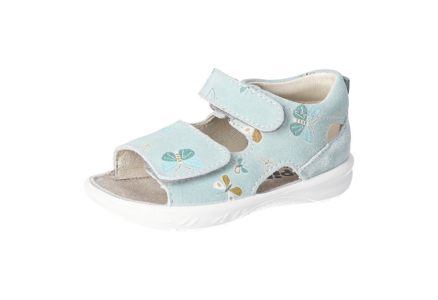 PEPINO by RICOSTA Banu WMS: mittel Lauflernschuh Sandalette mit Klett und Animal Print, Größenschablone zum Download