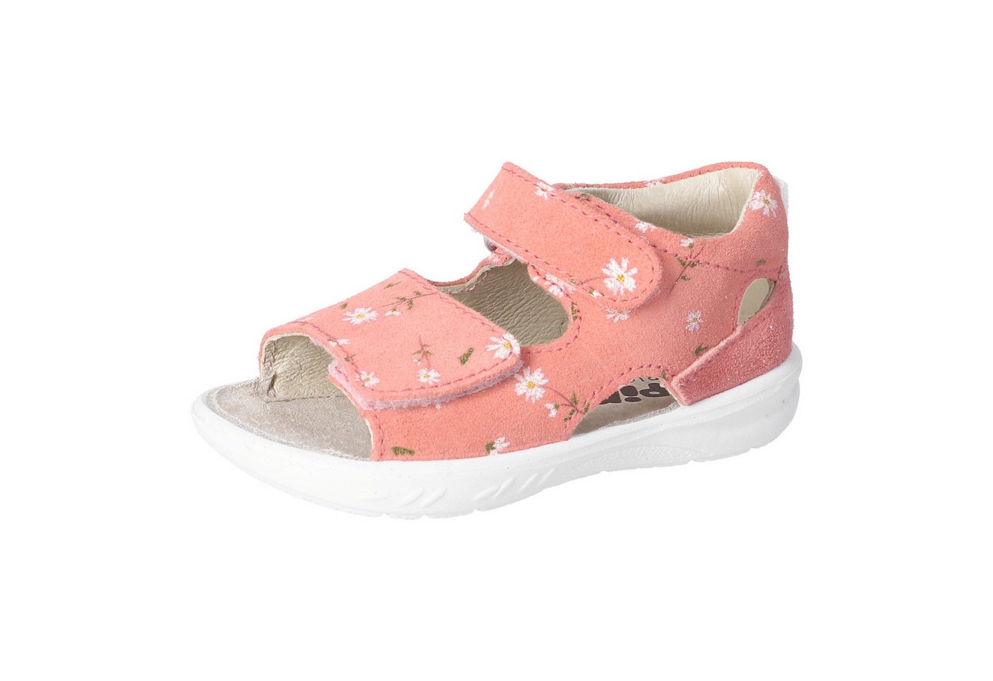 PEPINO by RICOSTA Banu WMS: mittel Lauflernschuh Sandalette mit Klett und Animal Print, Größenschablone zum Download (strawberry)