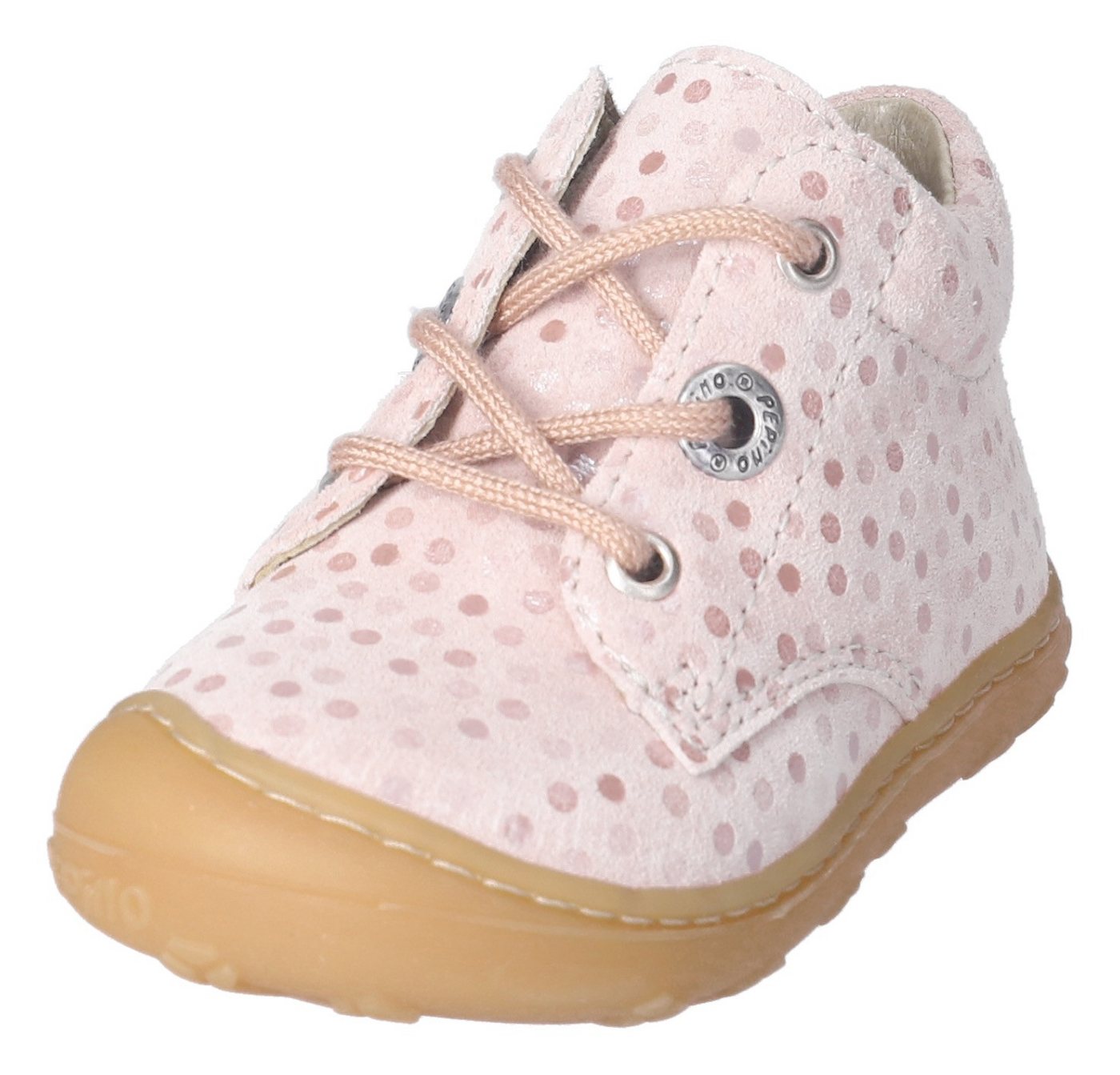 PEPINO by RICOSTA DOTS WMS: Mittel Lauflernschuh Schnürschuh m. Weiten-Meßsystem, Leder, Größenschablone zum Download