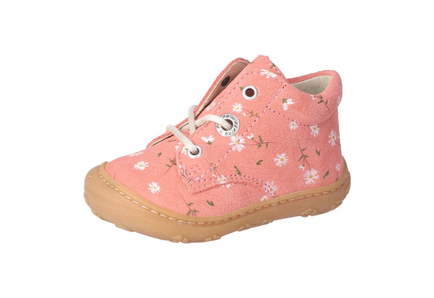 PEPINO by RICOSTA DOTS WMS: Mittel Lauflernschuh Schnürschuh m. Weiten-Meßsystem, Leder, Größenschablone zum Download (rosa)