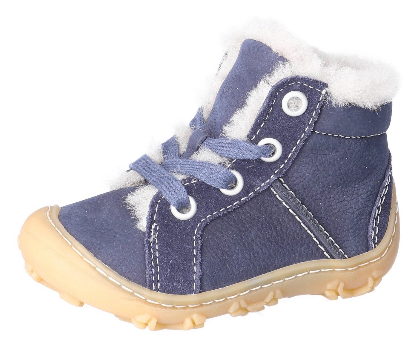 PEPINO by RICOSTA Elia WMS: weit Winterstiefel Lauflernschuh mit Warmfutter, Größenschablone zum Download (blau)