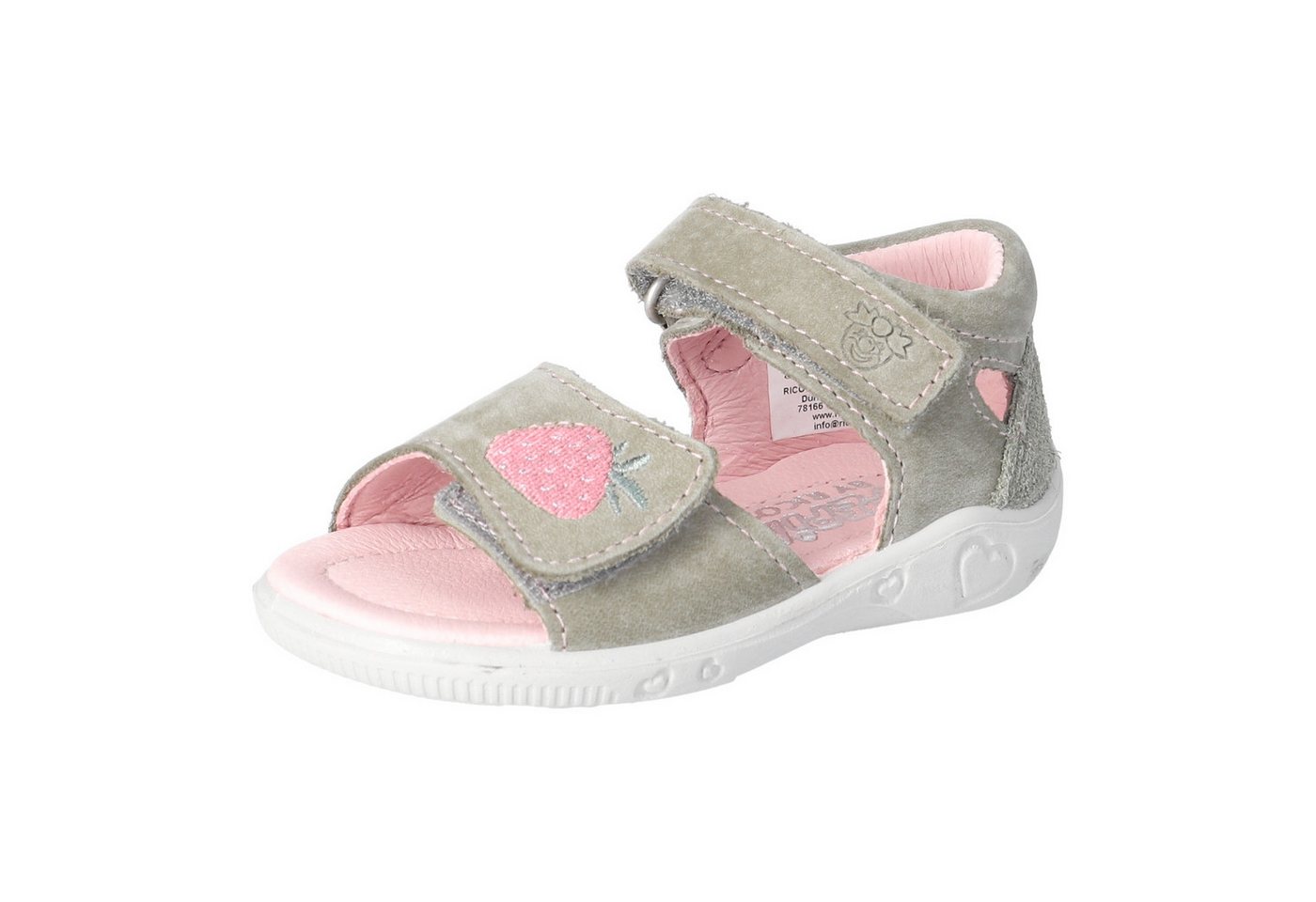 PEPINO by RICOSTA Mimi WMS: mittel Lauflernschuh Sandalette mit Klett und Stickerei, Größenschablone zum Download