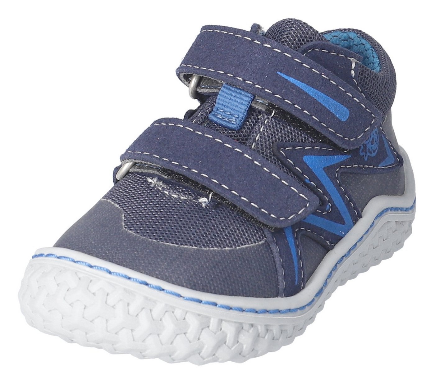 PEPINO by RICOSTA Patti WMS: mittel Lauflernschuh, Barfußschuh mit Klett u. WMS-System, Größenschablone zum Download