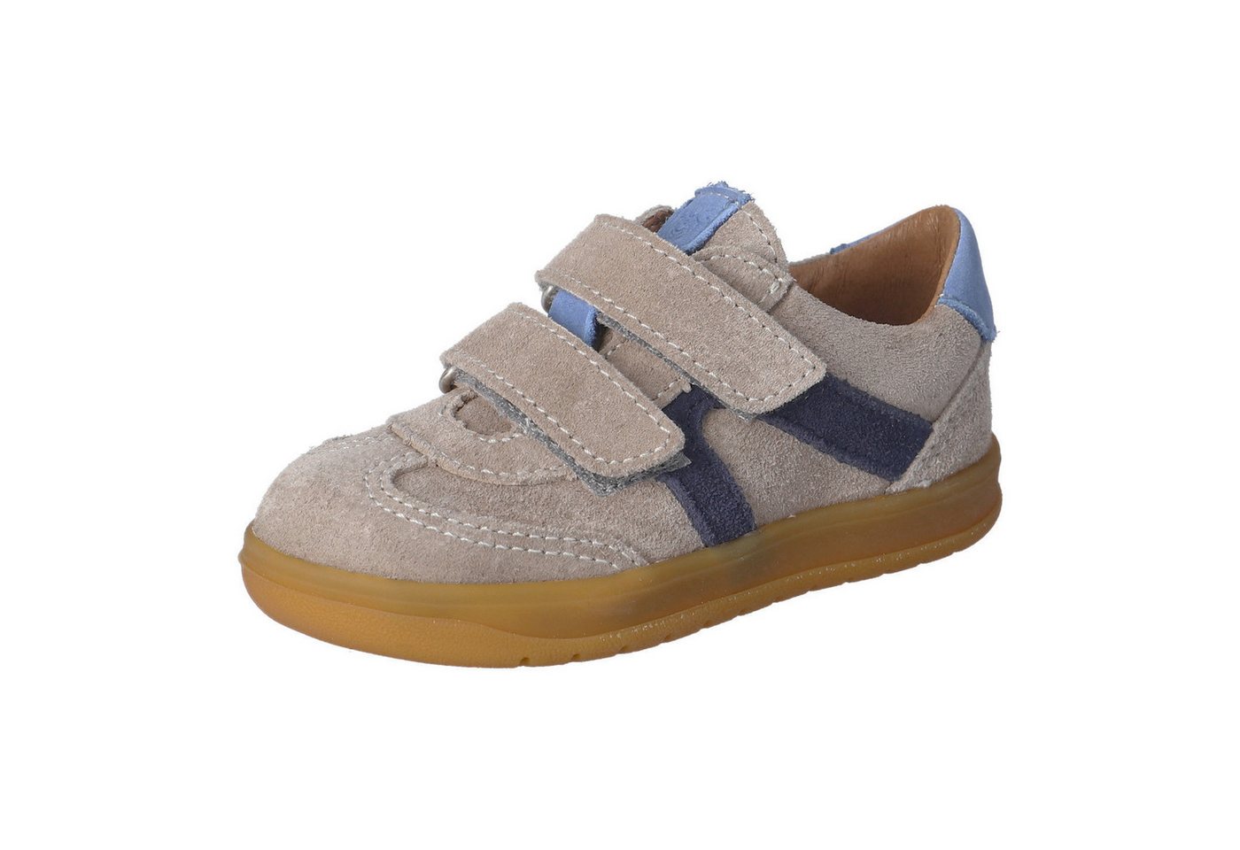 PEPINO by RICOSTA Dakota Sneaker Klettschuh im Retro Look, Größenschablone zum Download (beige/blau)