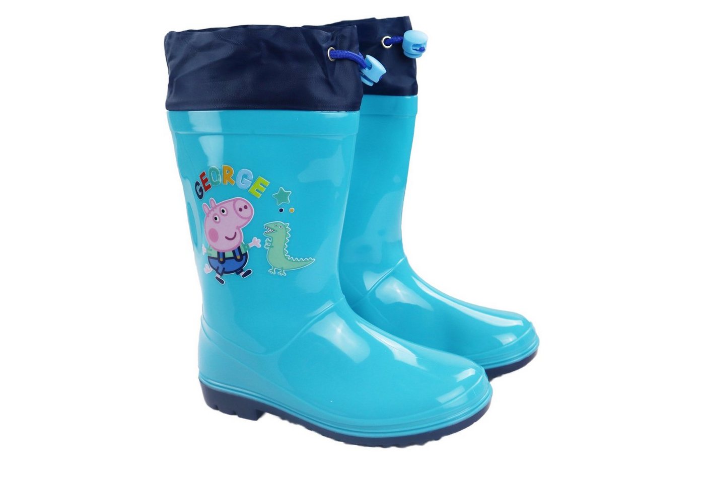 Peppa Pig Peppa Wutz George Dino Kinder Stiefel Regenstiefel Gr. 23-32 Gummistiefel Gr. 23 bis 32