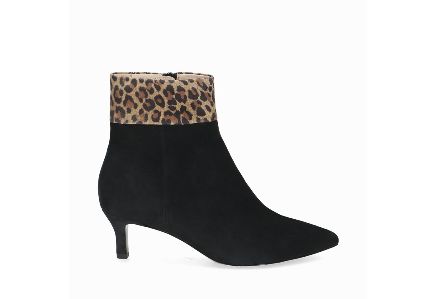 Peter Kaiser 75322 012, Stiefeletten, Schwarz / Leo-Look, Damen Stiefelette