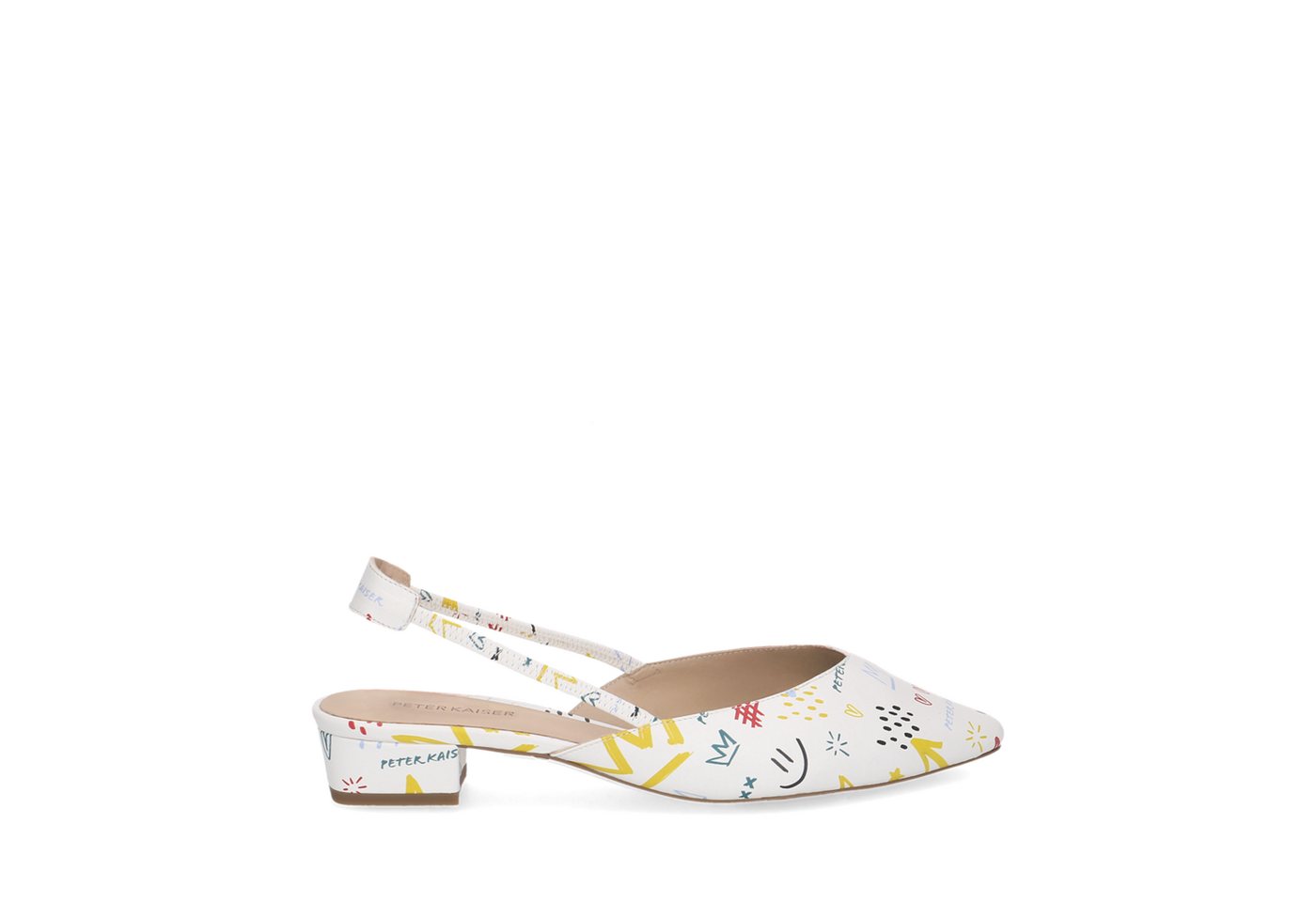 Peter Kaiser 79443 151, Peeptoes & Slingpumps, Weiß,kombiniert, Damen Peeptoepumps