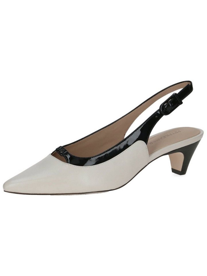 Peter Kaiser Pumps Leder Slingpumps (beige/schwarz)