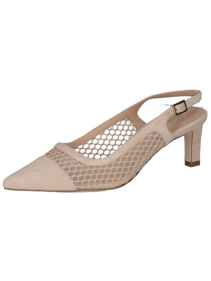 Peter Kaiser Pumps Leder/Textil Slingpumps