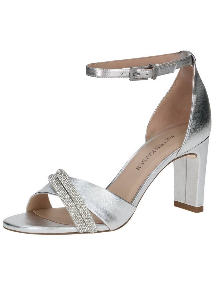 Peter Kaiser Sandalen Leder High-Heel-Sandalette (silber)