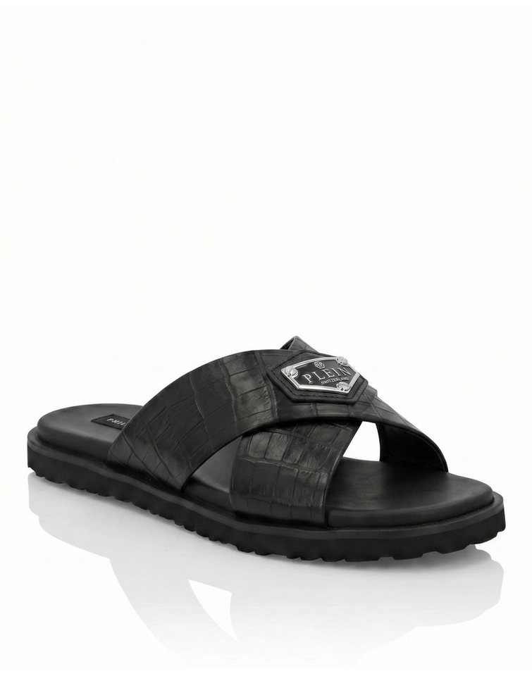 PHILIPP PLEIN Cocco Crocco Geprägt Sandale