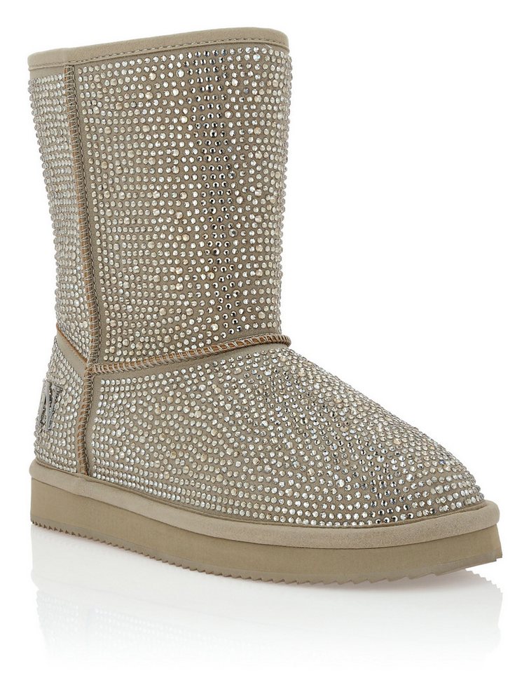 PHILIPP PLEIN Verziert Schnürstiefelette (beige)