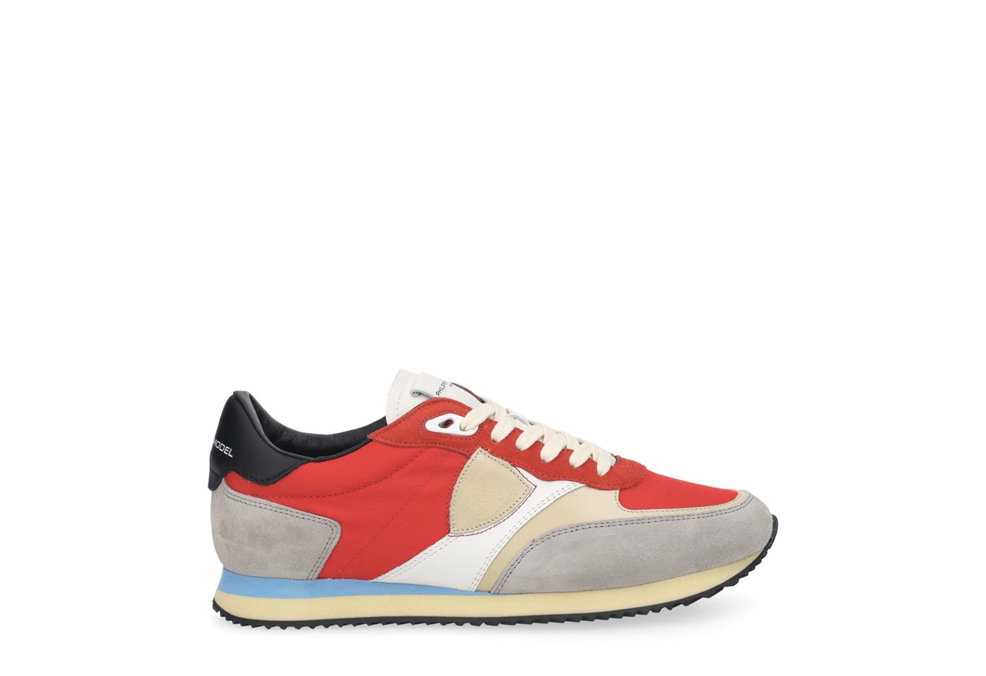 PHILIPPE MODEL BLVILLE LOW, Sneaker, Rot, kombiniert, Herren Sneaker