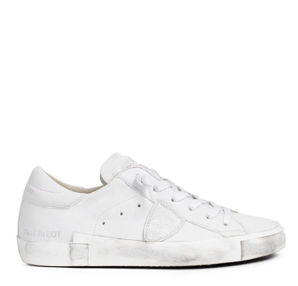 PHILIPPE MODEL Sneaker PARIS Basic Blanc aus Leder Sneaker