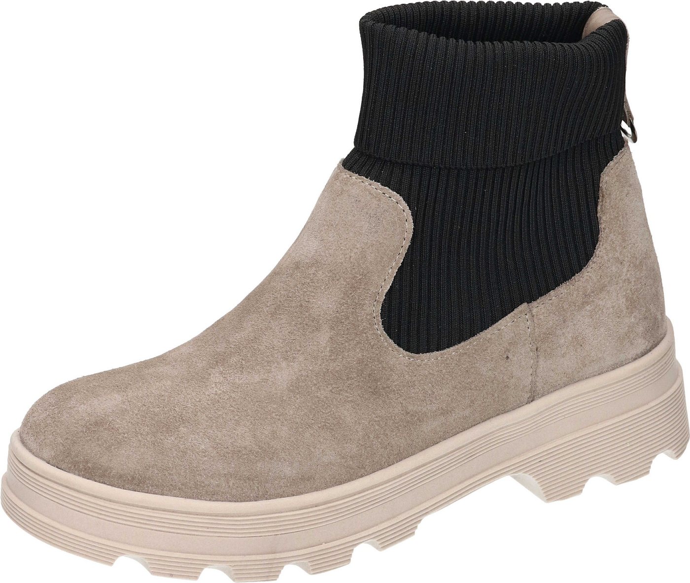 Piazza Stiefeletten Chelseaboots aus Velours/Textil