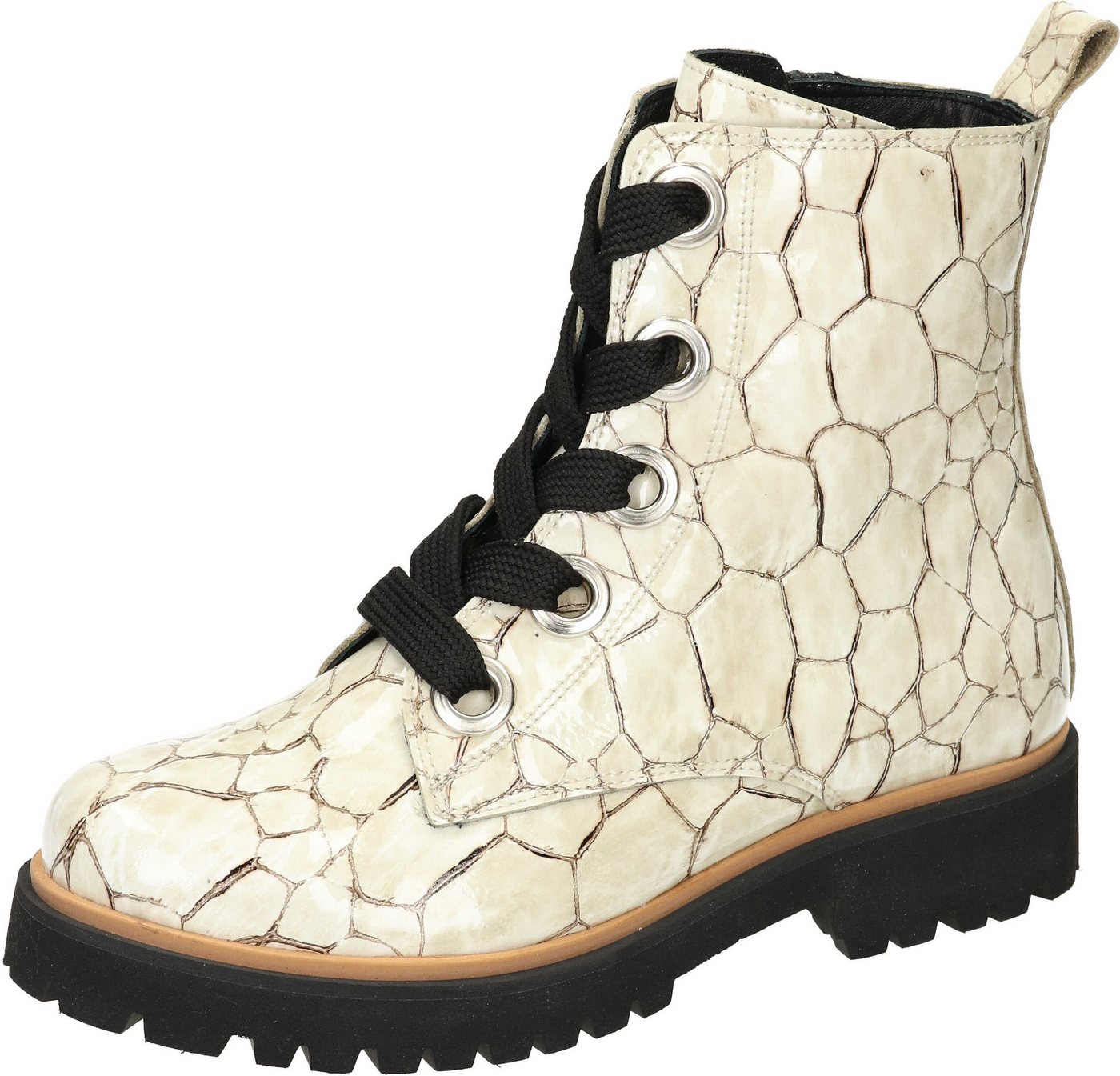 Piazza Stiefeletten Schnürstiefelette aus Lackleder