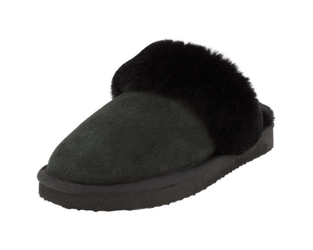piece of mind. Classic Pantoffel (1-tlg) Pantoffeln - Breites Felldetail, Weich und wärmend, Leichte Sohle
