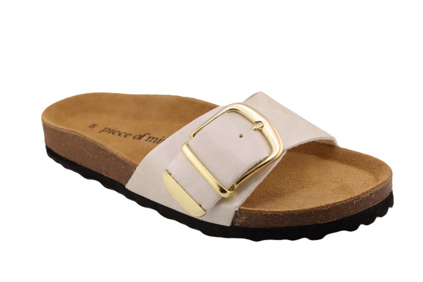 piece of mind. Damen Pantolette (beige)