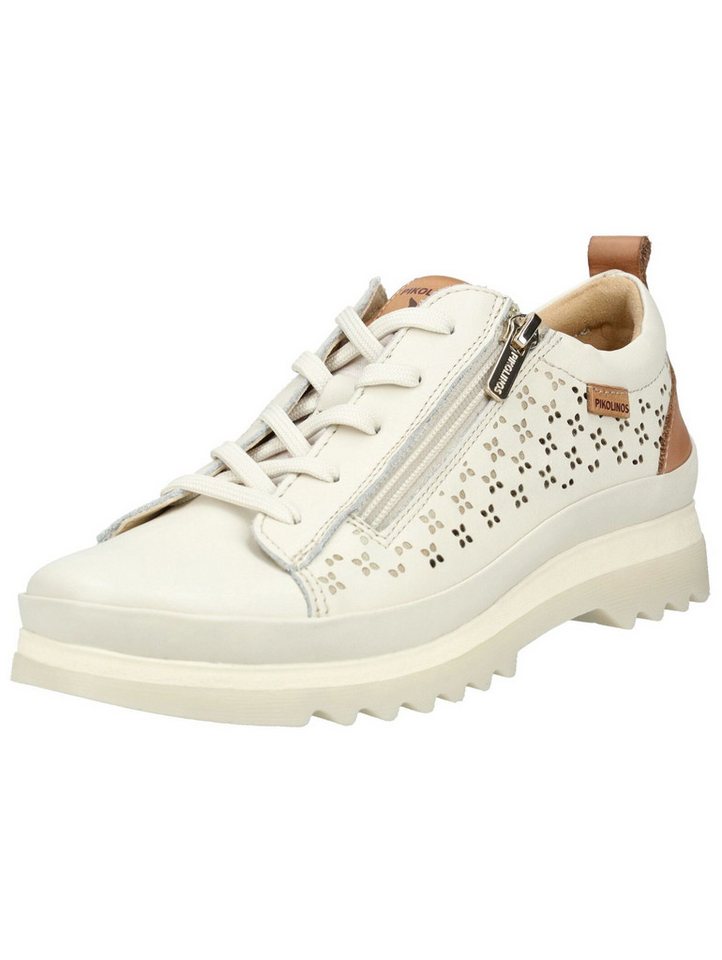 Pikolinos Halbschuhe Leder Schnürschuh (braun/weiß)