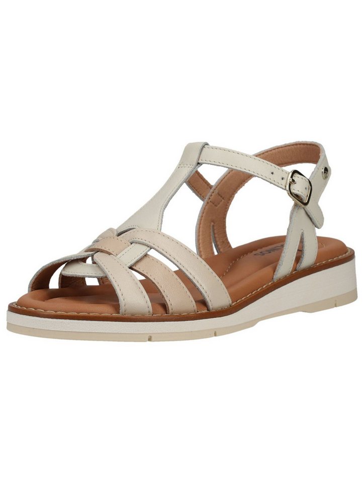 Pikolinos Sandalen Leder Riemchensandale (beige/weiß)