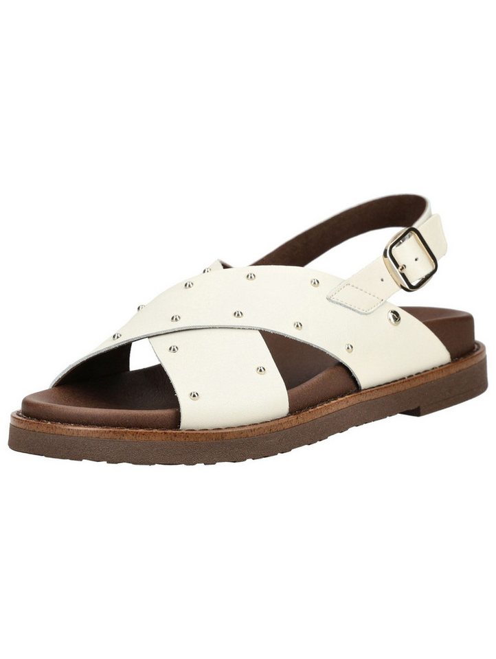 Pikolinos Sandalen Leder Riemchensandale (braun/weiß)