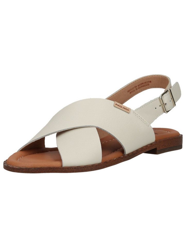 Pikolinos Sandalen Leder Riemchensandale (braun/weiß)