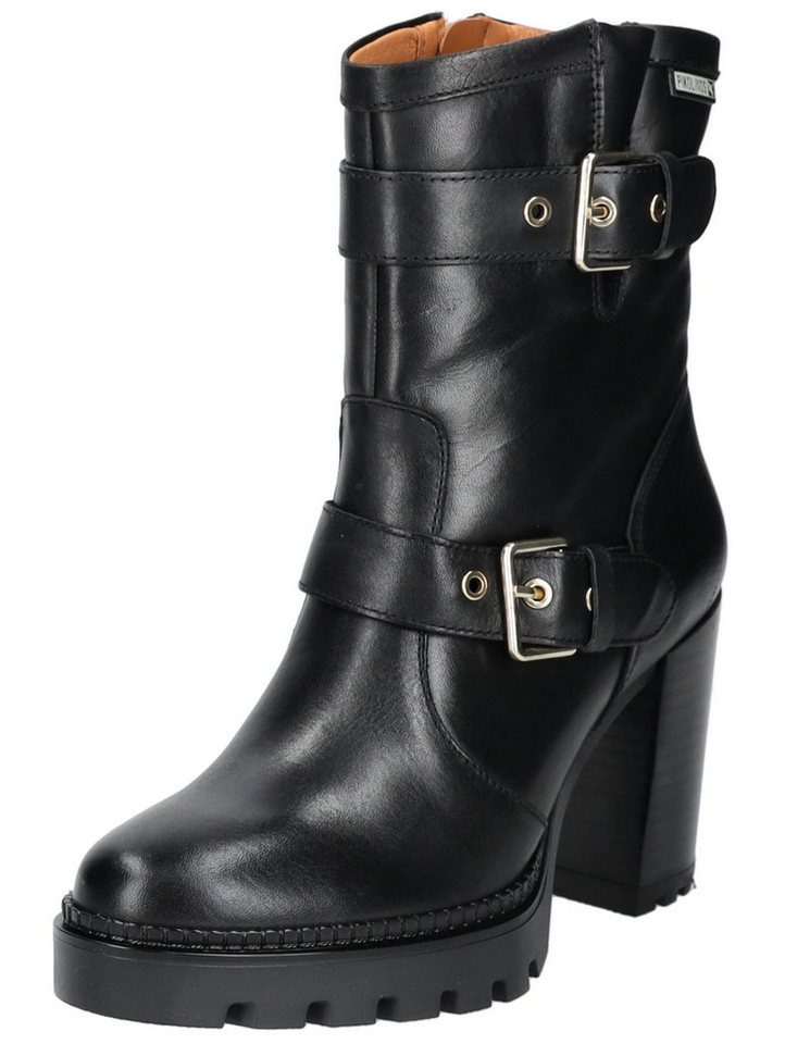 Pikolinos Stiefelette Leder High-Heel-Stiefelette (schwarz)