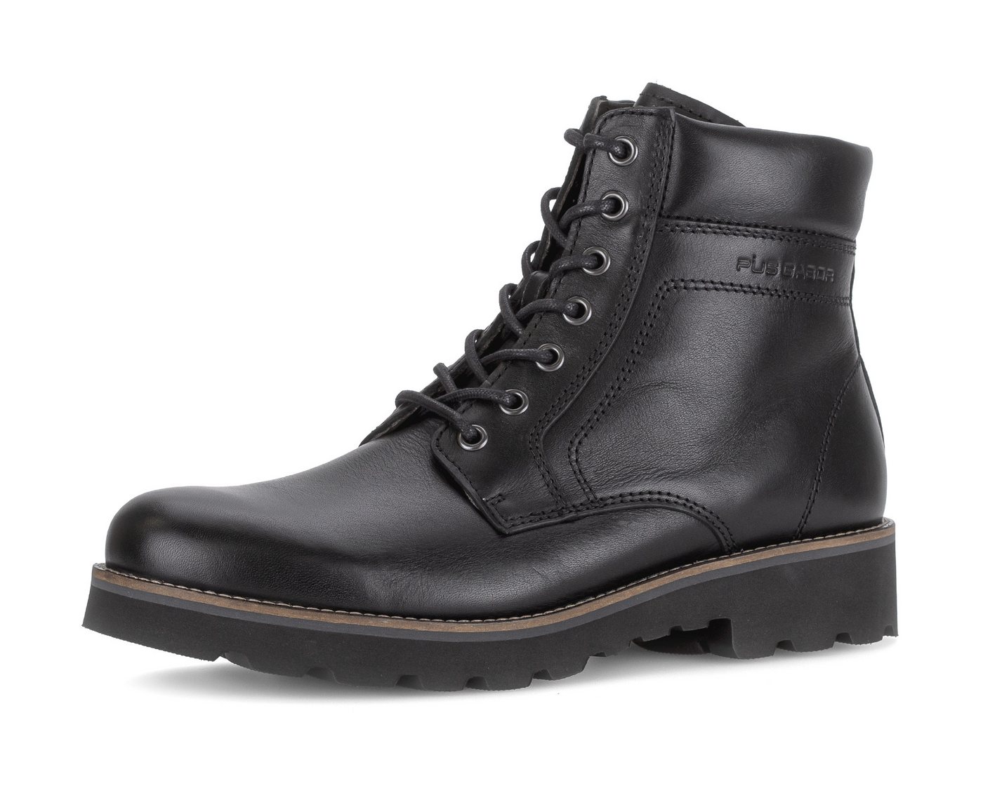 Pius Gabor Schnürboots, Blockabsatz, Komfortschuh, gepolsterter Schaftrand, G-Weite (weit)