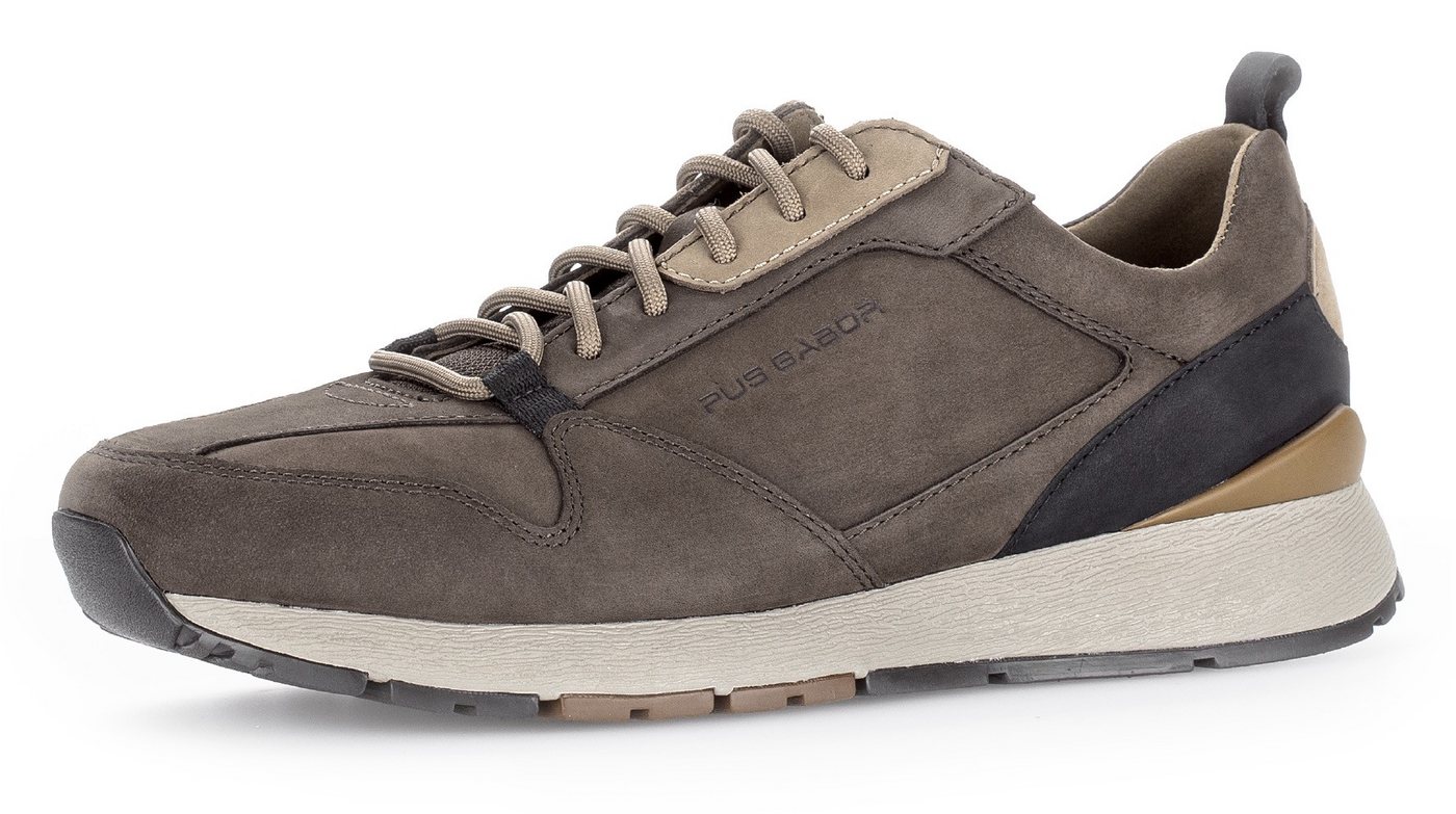Pius Gabor Sneaker, Freizeitschuh, Halbschuh, Schnürschuh mit Anziehlasche, G-Weite