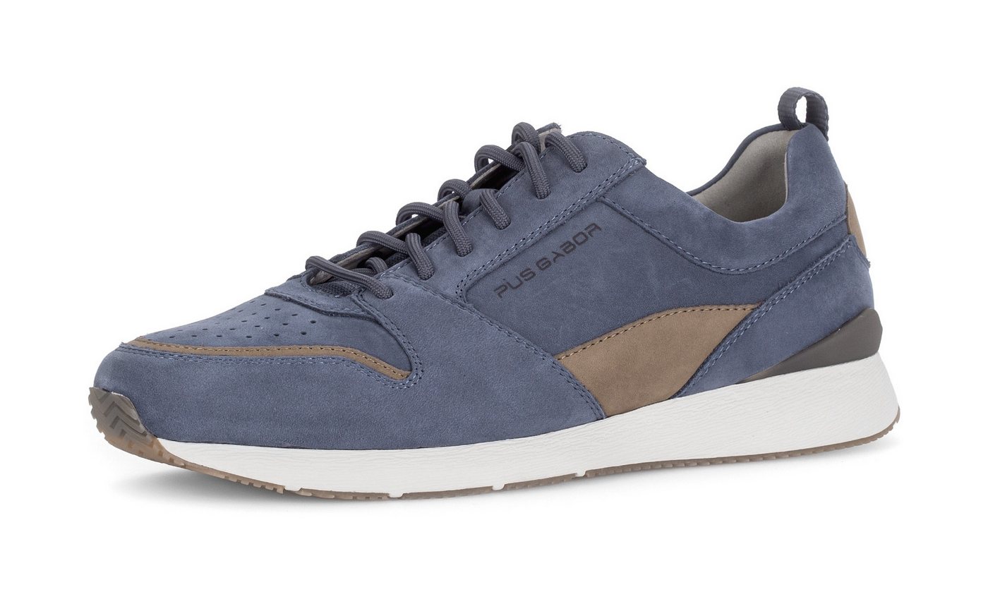 Pius Gabor Sneaker Freizeitschuh, Halbschuh, Schnürschuh mit Lochmuster, G-Weite