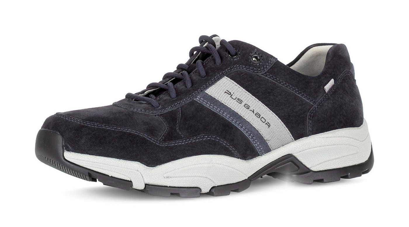 Pius Gabor Sneaker, Freizeitschuh, Komfortschuh, Schnürschuh in Weite G (weit) (blau)