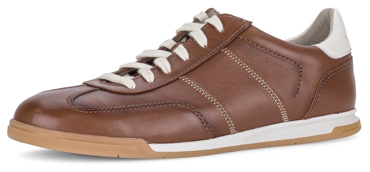 Pius Gabor Sneaker, Freizeitschuh, Komfortschuh, Schnürschuh mit Kontrastnähten, G-Weite