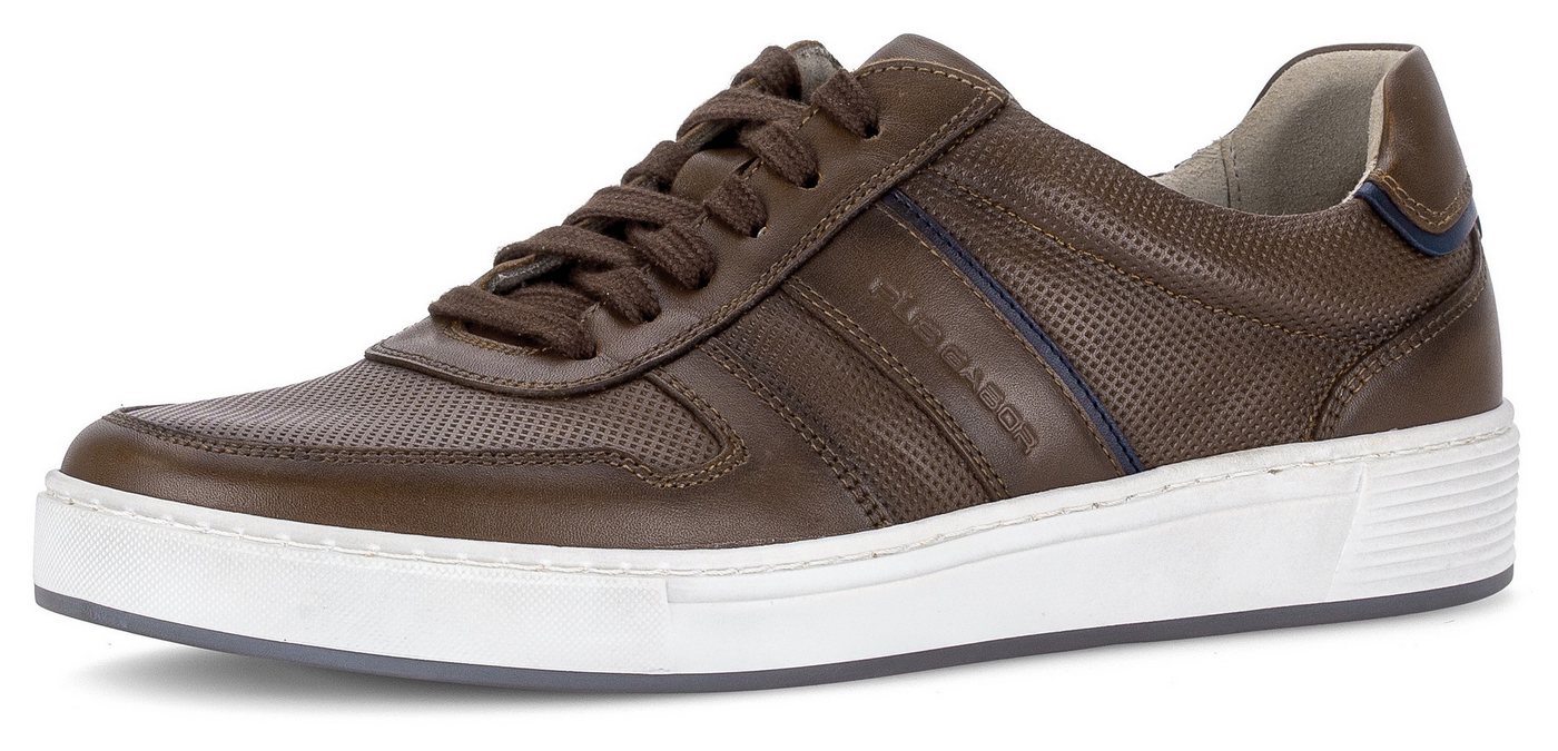 Pius Gabor Sneaker, Freizeitschuh, Komfortschuh, Schnürschuh mit Ziernähten, G-Weite