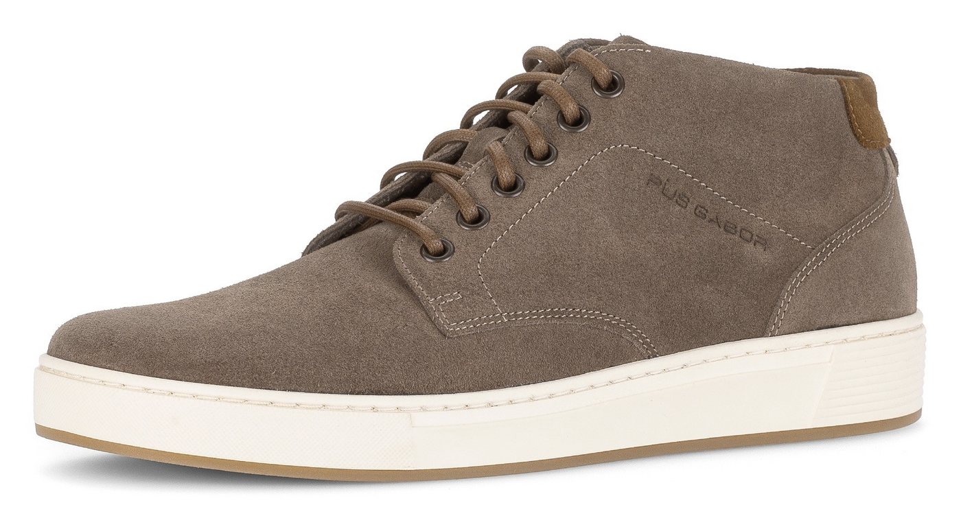 Pius Gabor Sneaker, Schnürboots, High Top-Sneaker in bequemer Schuhweite G (weit) (beige)