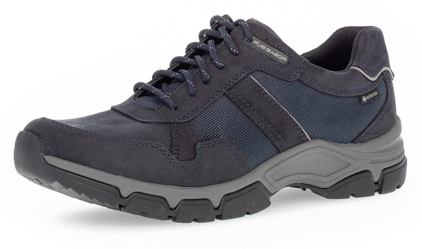 Pius Gabor Sneaker, Schnürschuh, Outdoorschuh, Freizeitschuh mit GORE-TEX, Weite G (blau)