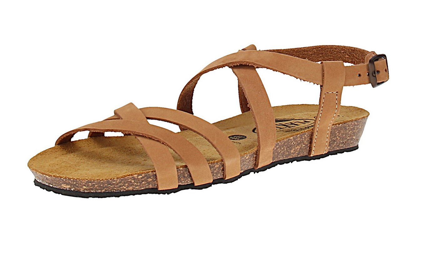 Plakton 405184 Fran Vali Nobuck - Damen Pantolette - Nuez Sandale