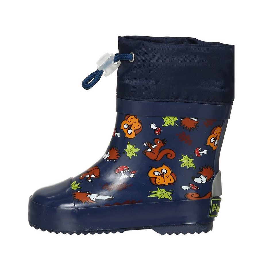Playshoes Gummistiefel Halbschaft Waldtiere gefüttert Gummistiefel