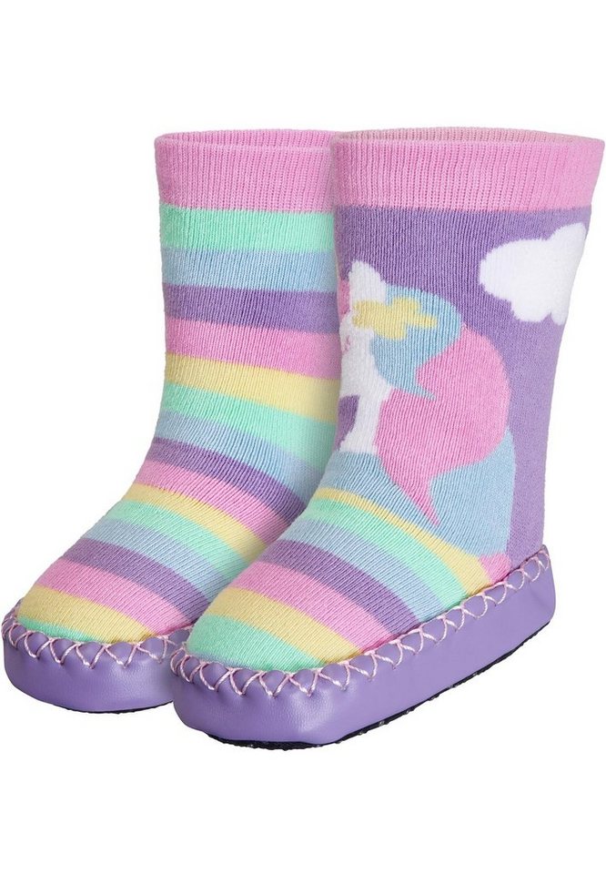 Playshoes Hüttenschuh Einhorn Hausschuh