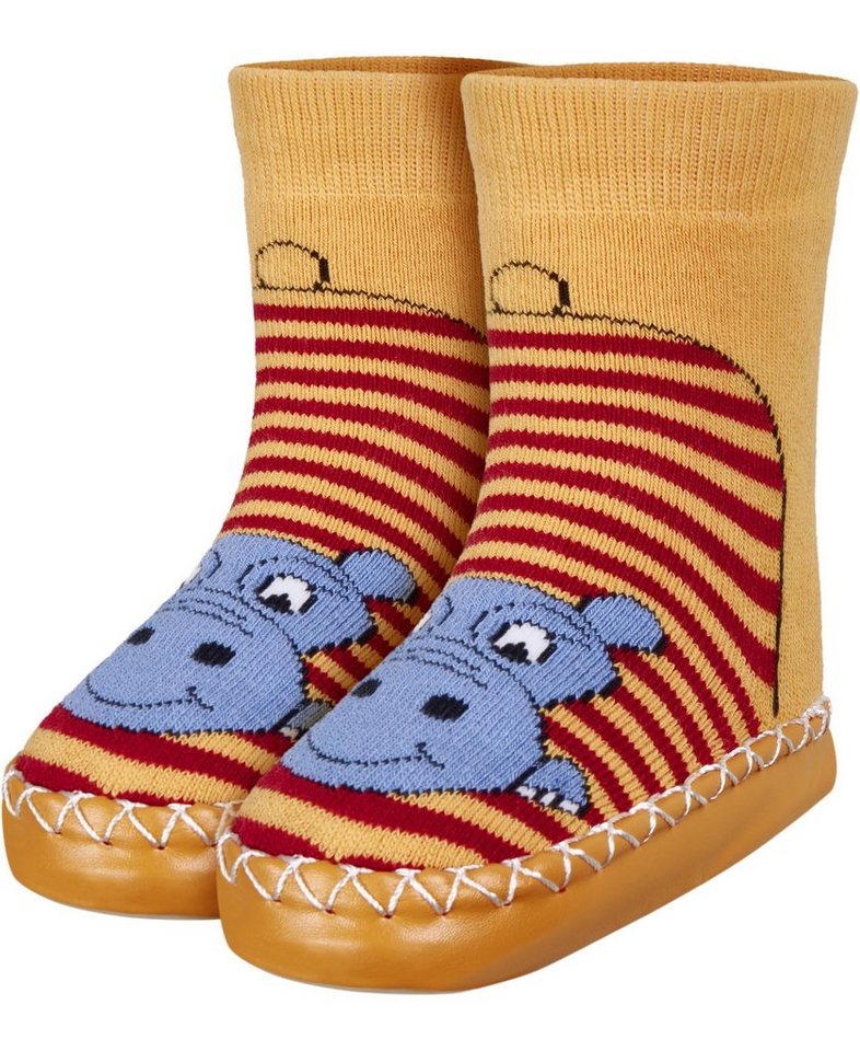 Playshoes Hüttenschuh Nilpferd Hausschuh