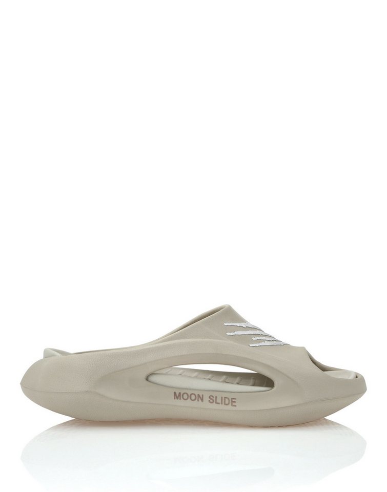 PLEIN SPORT Flache Gummisandalen Strandschuh (beige)