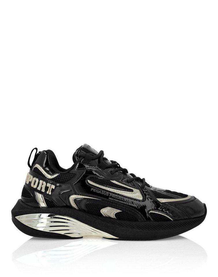 PLEIN SPORT Lo-Top Turnschuhe Sneaker (schwarz/gold)