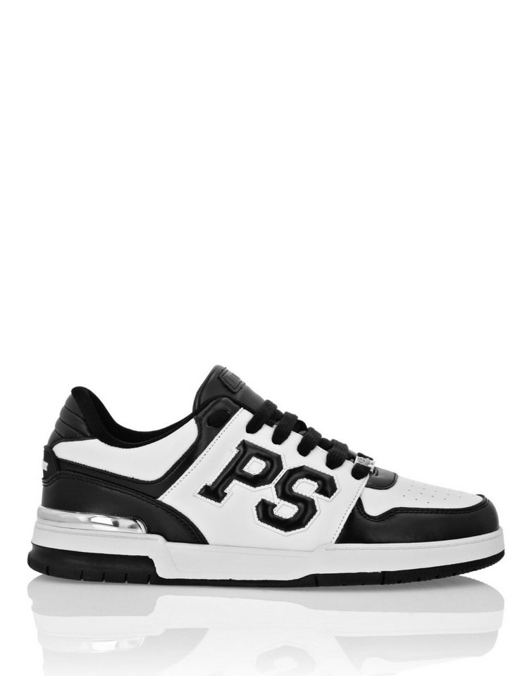 PLEIN SPORT Lo-Top Turnschuhe Sneaker (weiß/schwarz)