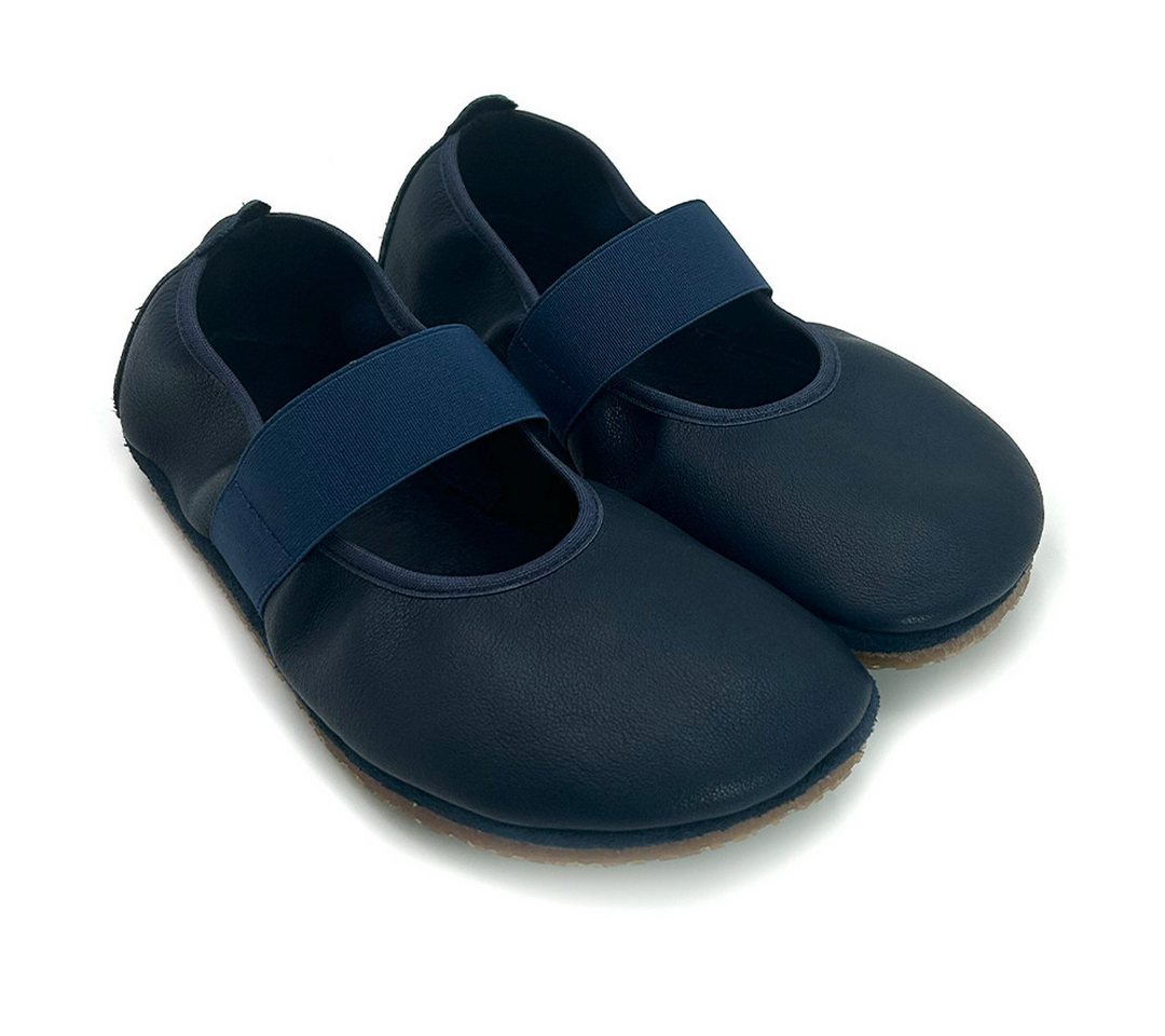 POLOLO Barfuß Ballerina Kaya, Damen Barfußschuh aus natürlich gegerbtem Leder