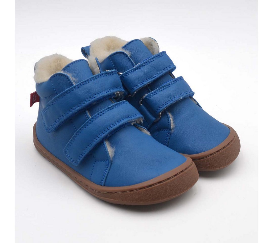 POLOLO Barfuß Winterstiefel für Kinder, bequemer Winterstiefel gefüttert mit Bio Wolle