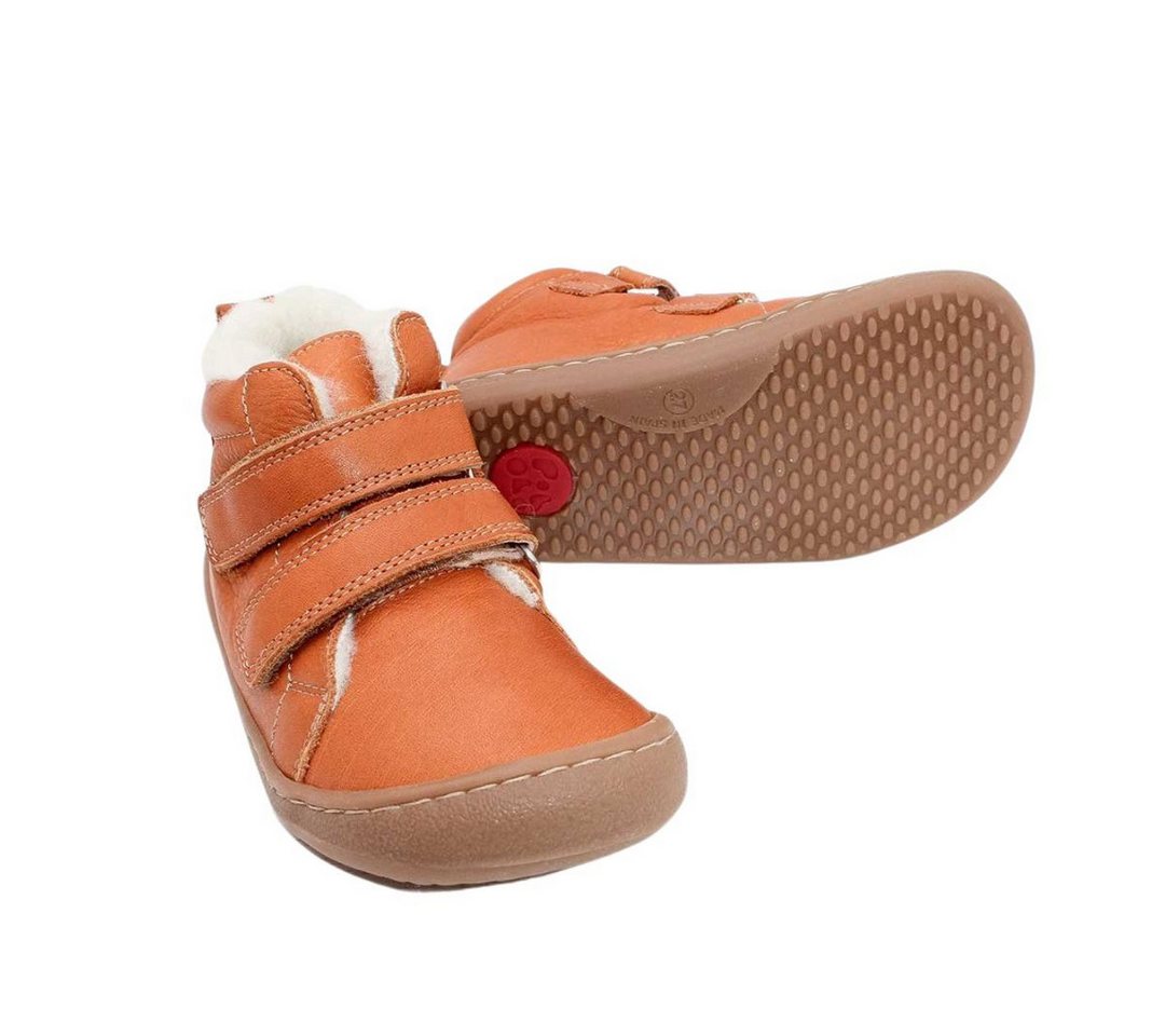 POLOLO Barfuß Winterstiefel für Kinder, bequemer Winterstiefel gefüttert mit Bio Wolle