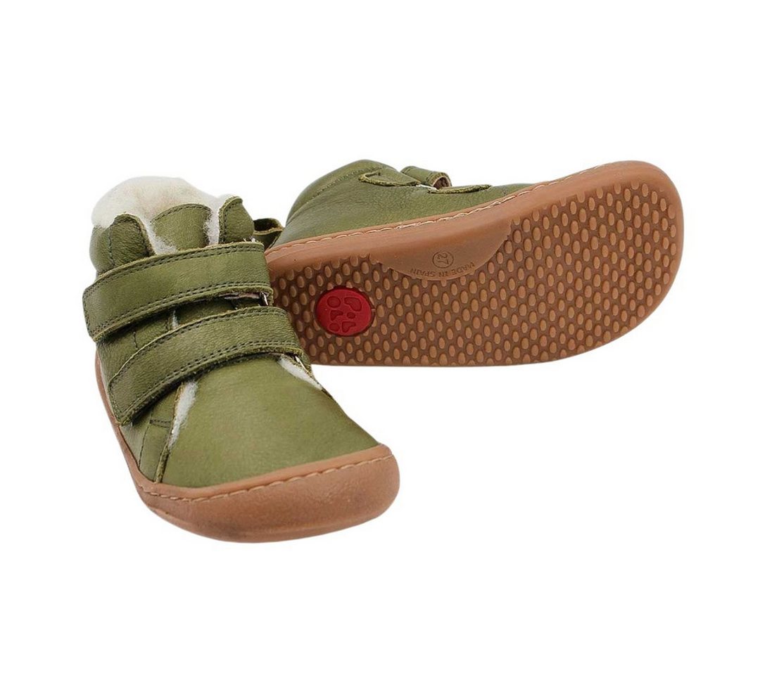 POLOLO Barfuß Winterstiefel für Kinder, bequemer Winterstiefel gefüttert mit Bio Wolle